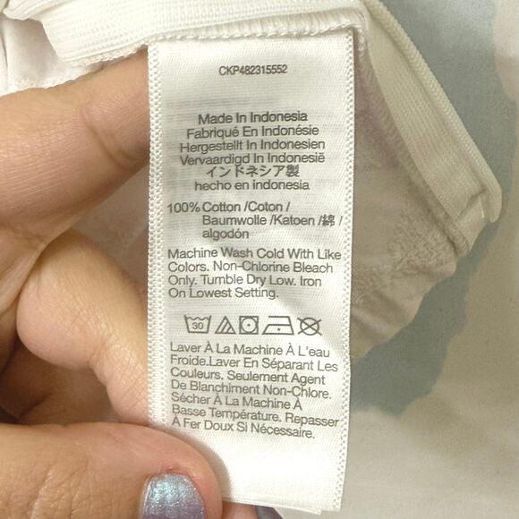 Madewell White McCoy Darted V-Neck Top in Floral Size 10 - Picture 14 of 16